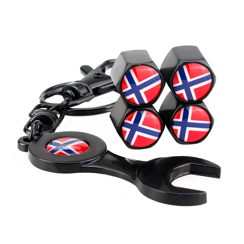 Для Smart Fortwo 450 Bmw Alpina Honda Тип R Citroen Ds4 Volvo V60 Fiat Uno Corvette Norway Flag Wheel колпачки клапана для
