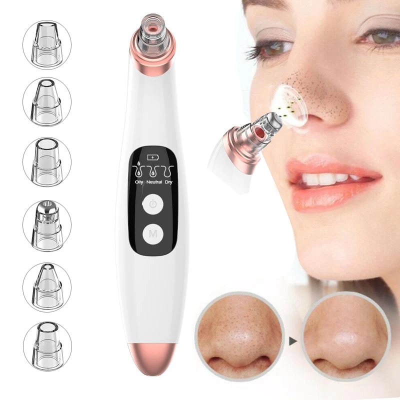 

Electric Acne Remover Point Noir Blackhead Vacuum Extractor Tool Black Spots Pore Cleaner Skin Care Facial Pore Cleaner Machine