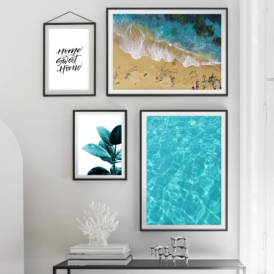 Резиновые мотивационные цитаты с мотивацией морского пляжа настенная Картина на