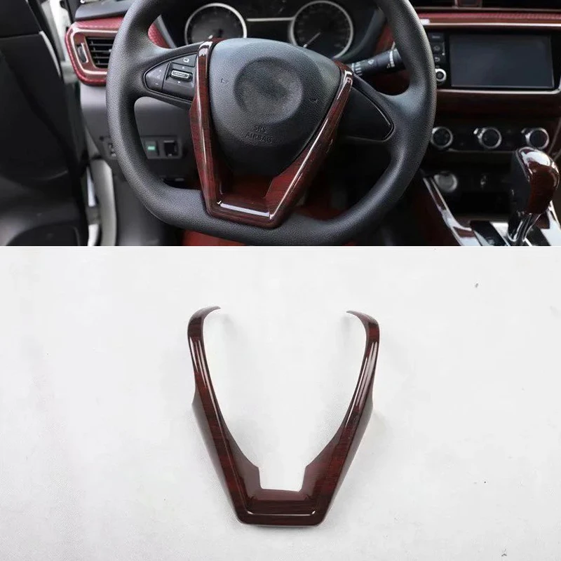 Для Nissan Lannia 2016 2020 1 шт. ABS хромированный чехол на руль для салона автомобиля