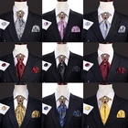 Черный золотой Шелковый мужской галстук Аскот галстук запонки набор стразы брошь в британском стиле официальные джентльмены Свадьба Барри Ван
