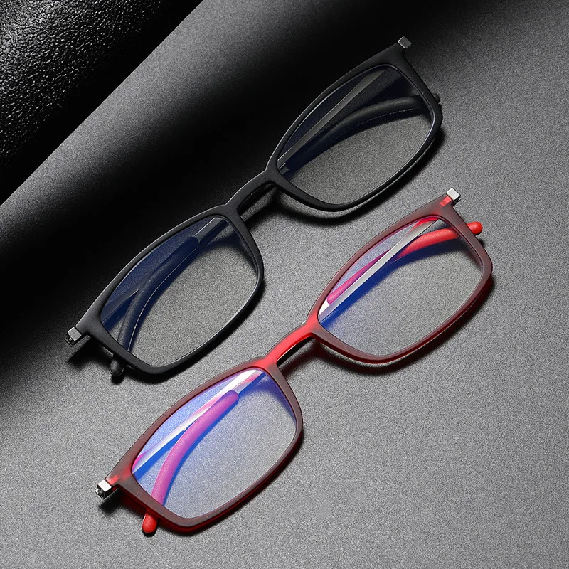 

Очки для чтения TR90 с защитой от синего излучения, ультратонкие светильник портативные очки для чтения HD для мужчин и женщин, от + 100 до + 400