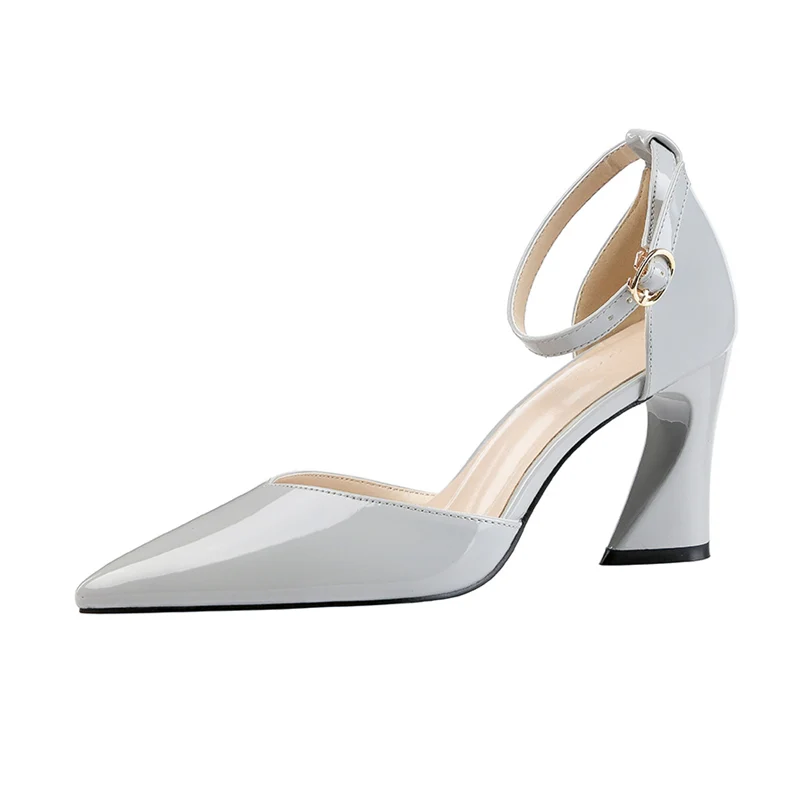 2019 элегантные женские роскошные сандалии телесного цвета на высоком каблуке 8 см