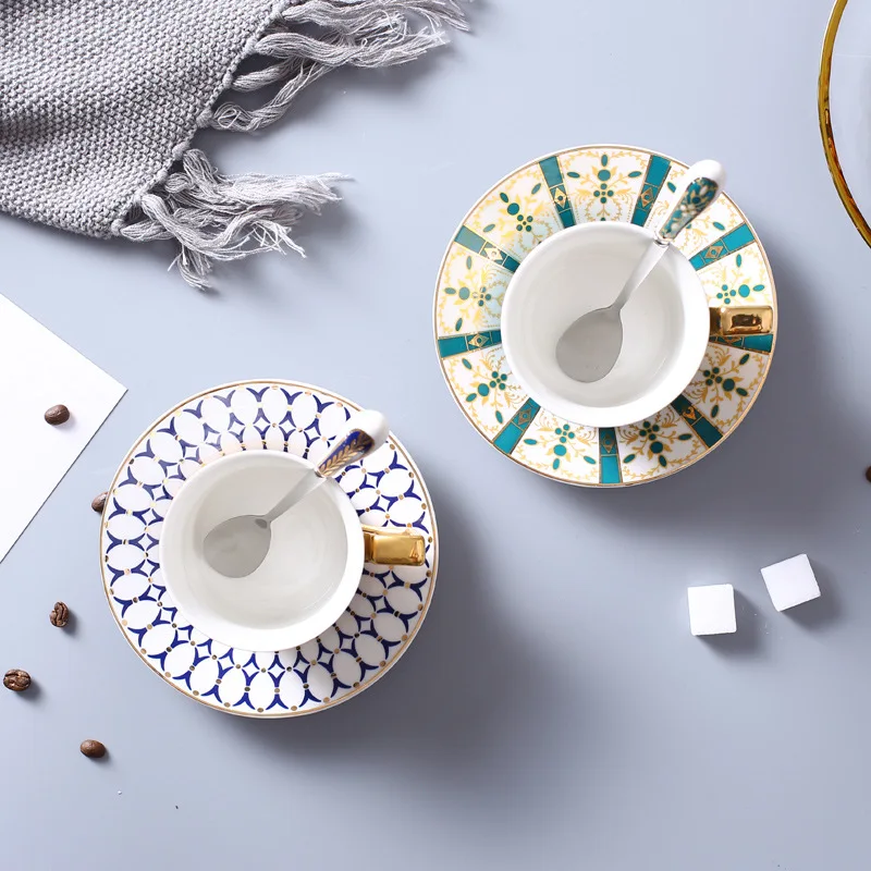 Набор чайных чашек из костяного фарфора английские чайные наборы набор посуды