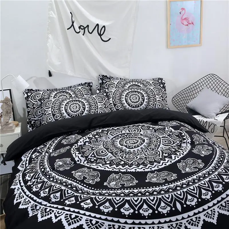 JIndia серия Мандала Комплект постельного белья пододеяльник с 3D рисунком