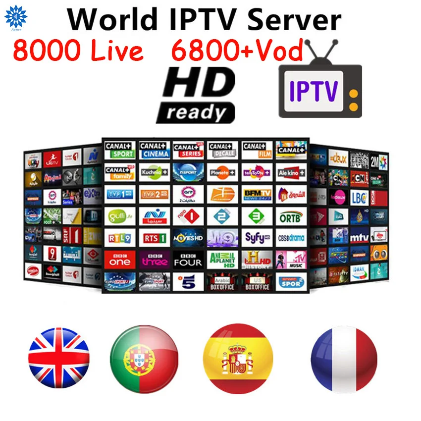 Мировое IPTV Европа 8000 канал M3u подписка Ip tv Великобритания италия Испания Франция Германия Португалия для Android коробка Enigma2 m3u Smart tv