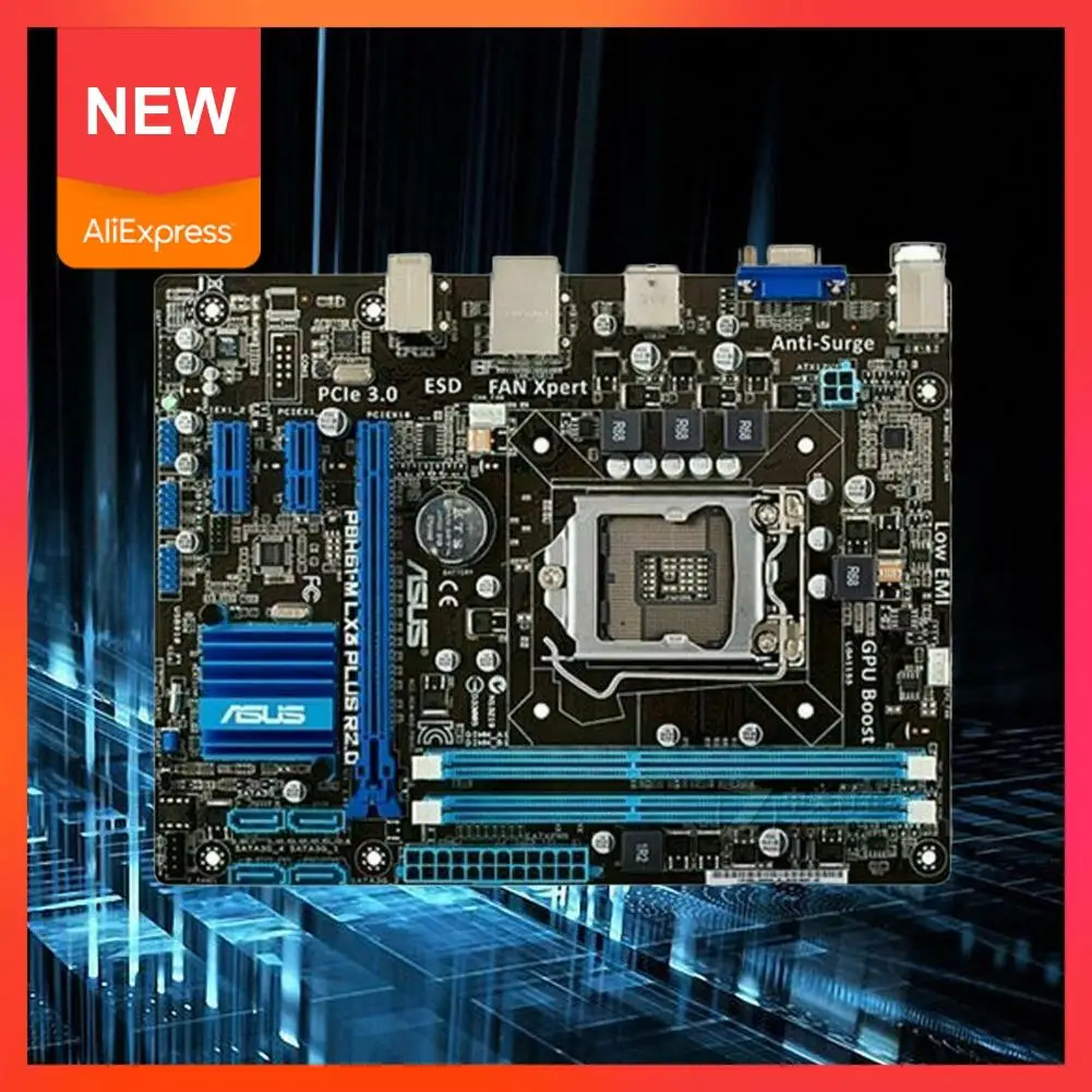 

Материнская плата GA-H61M-S1, для настольного ПК H61 Socket LGA 1155 i7 UEFI i3 i5 DDR3 оригинальная uATX материнская плата Б/у 16G BIOS H61M-DS1 P1F7