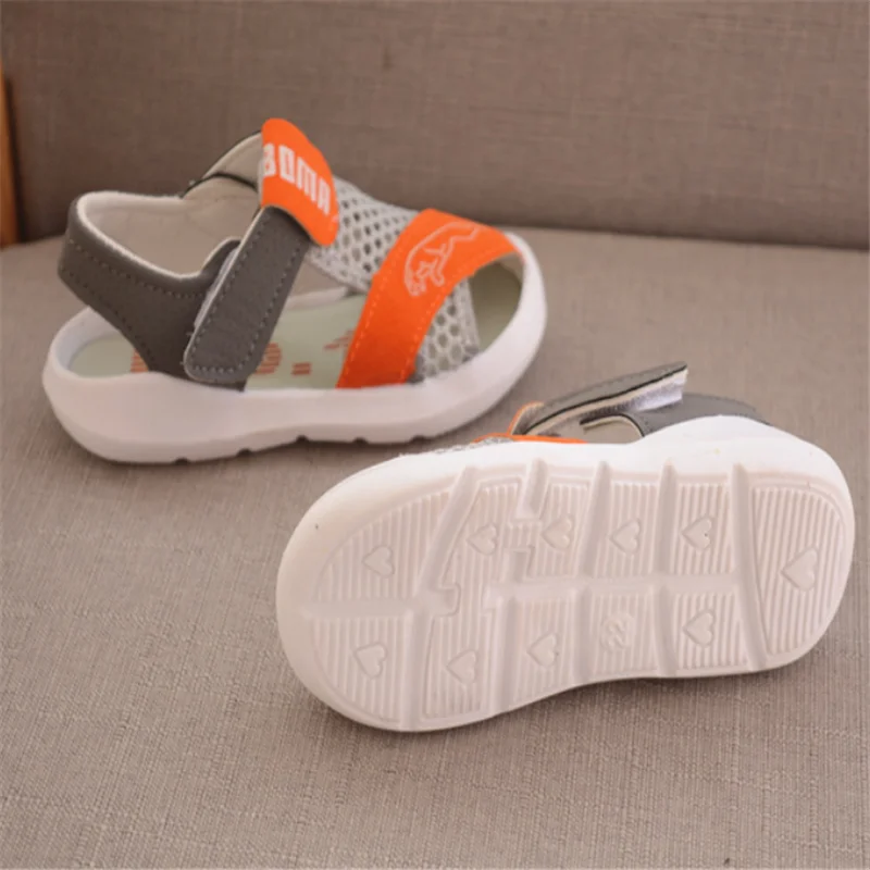 

Summer Toddler Sandals for Baby Girl Shoes Color Net Cloth Breathable Boys Sneakers New Design Kids Infant Sport Girls Sandals
