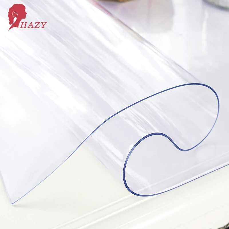 Прозрачная скатерть из ПВХ 1 5 мм водонепроницаемая прямоугольная маслостойкая