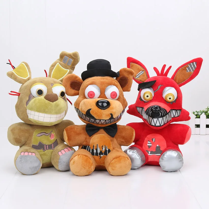 Five Nights At Freddy's FNAF Golden Freddy foxy Bonnie Chica Sister Location stuffed doll cupcake Fazbear plush toys | Игрушки и