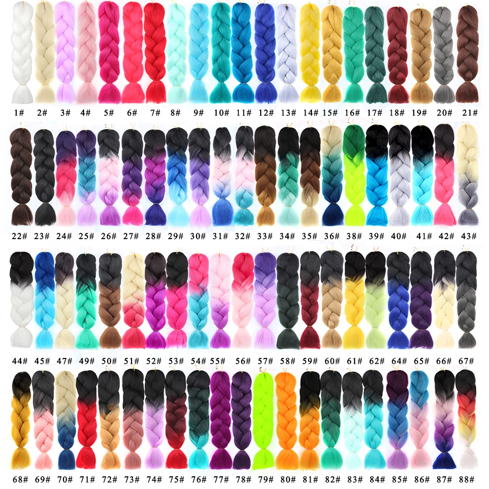 LiangMo 100 г 24 дюйма синтетические одноцветные розовые Светящиеся Волосы Омбре для