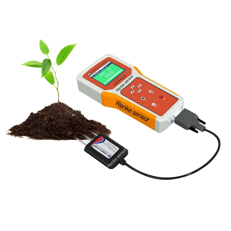 Soil NPK EC Moisture Temperature Sensor Analyzer soil moisture datalogger with Handheld Display Terminal