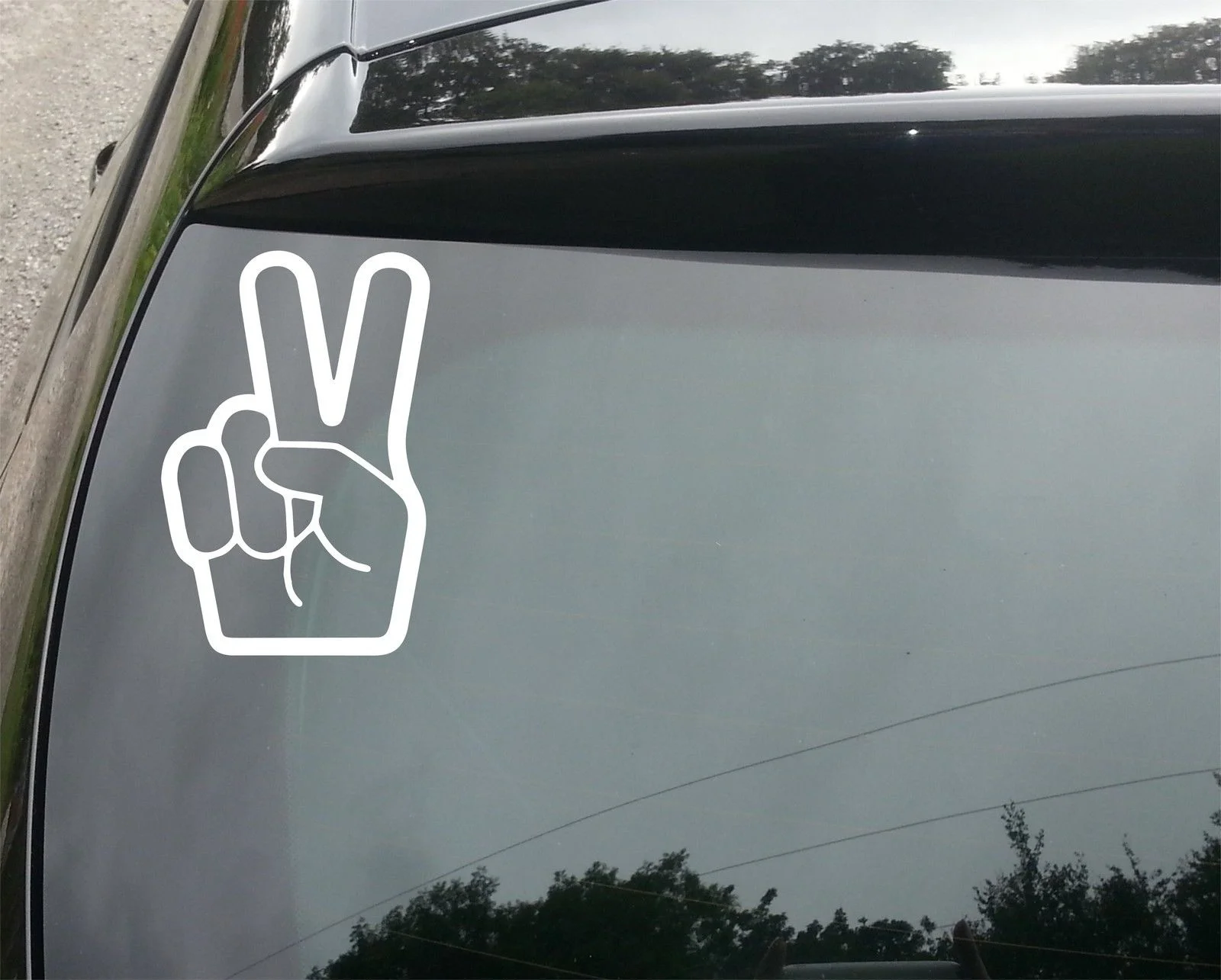 Забавная виниловая наклейка мир руки окно/окно JDM евро|Наклейки для творчества| |