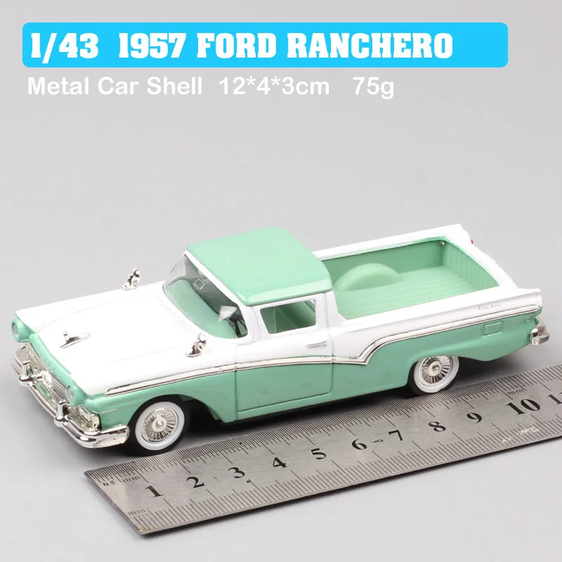 1 43 весы маленькие 1957 FORD RANCHERO Falcon пикапы тележки-вагоны литые под давлением автомобили модельные транспортные средства игрушки для коллектора взрослых