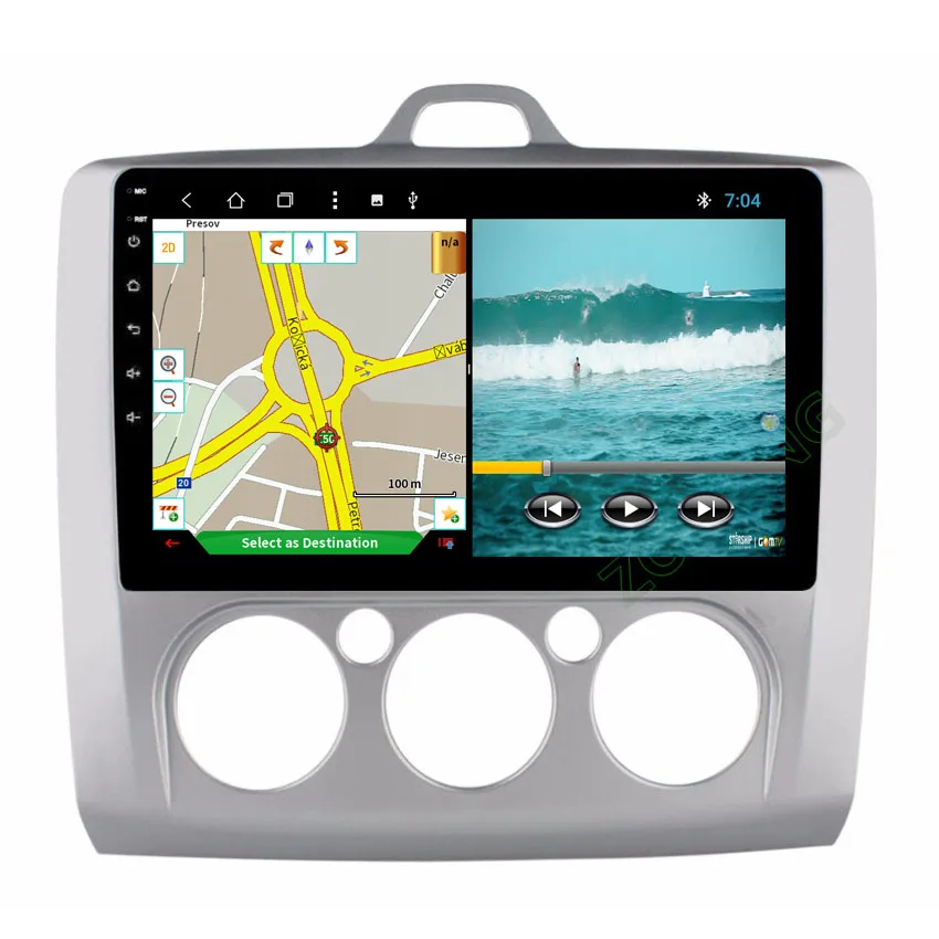 2.5D Octa 8 Core Android 9,0 Автомобильный мультимедийный DVD плеер для Ford Focus 2 автомобиль gps Навигация Авто Радио стерео радио Wi-Fi карта - Цвет: Manually AC
