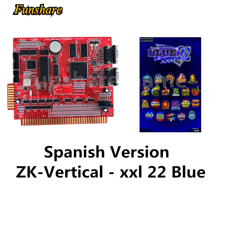 

NEW Spanish ZK-Vertical - XXL 22 Blue Slots Machine Casino Games
