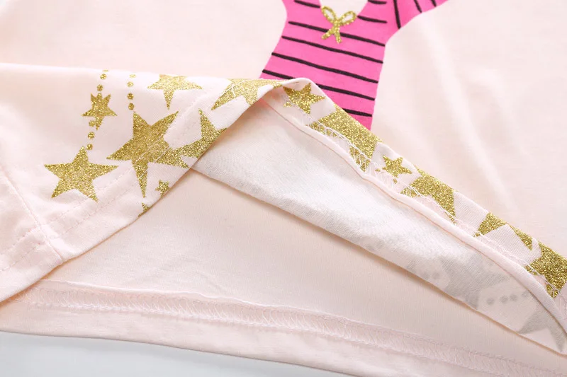Jumpingbaby/пижамный комплект для девочек одежда принцессы с блестками маленьких