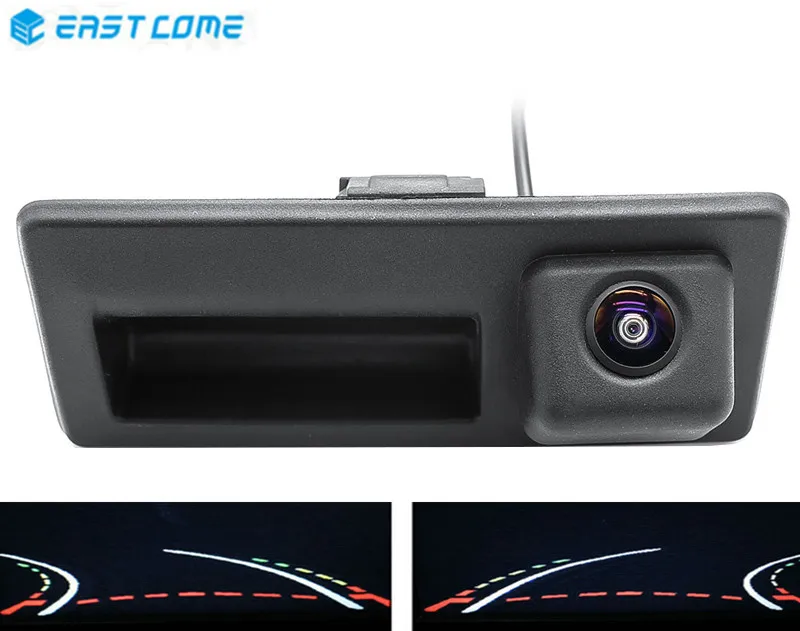 HD 1080P траектория треков камера заднего вида ручка багажника для Volkswagen Passat B6 B7 Polo