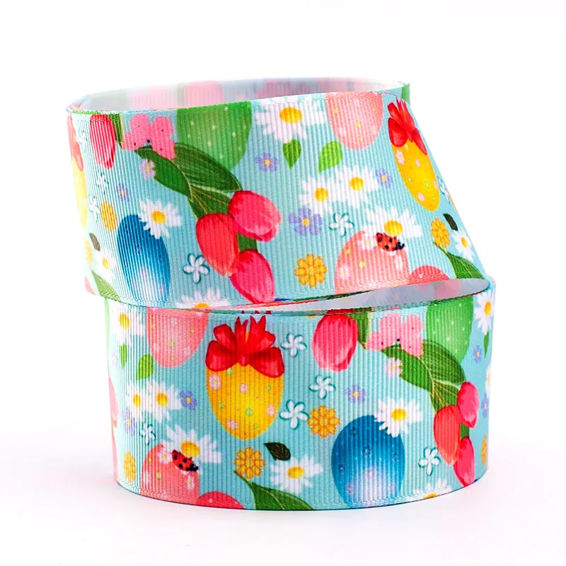 Лента в рубчик с рисунком летняя серия 10 ярдов | Дом и сад