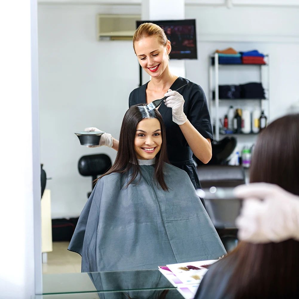 

5pcs/Set DIY Hair Dye Tools Set for Disposable Hair Coloring Cap Shawl Gloves Salon Hairdressing Styling Tool Accessories