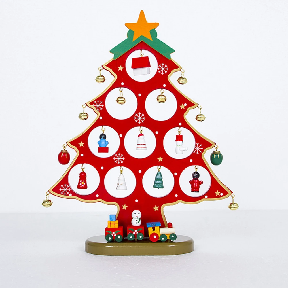 

DIY Christmas Ornament Wooden Christmas Tree Christmas Hanging Ornament Present For Kids Home Xmas Desktop Decor