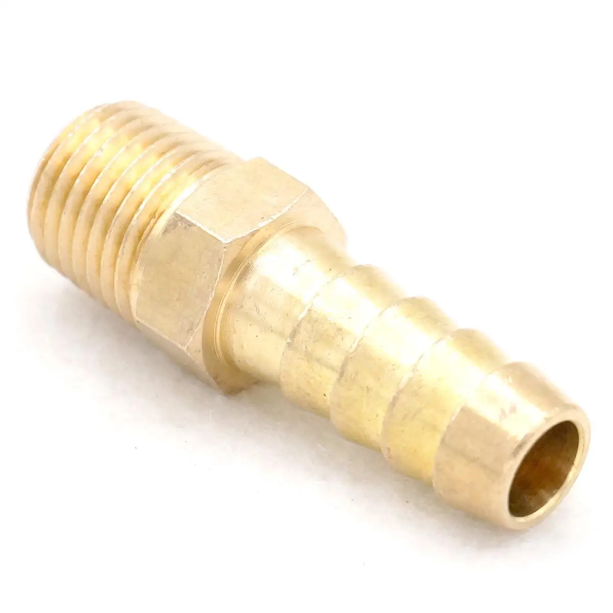 1/4 &quotNPT Male x 3/8&quot латунный шланг Колючая Хвостовая топливная арматура соединители