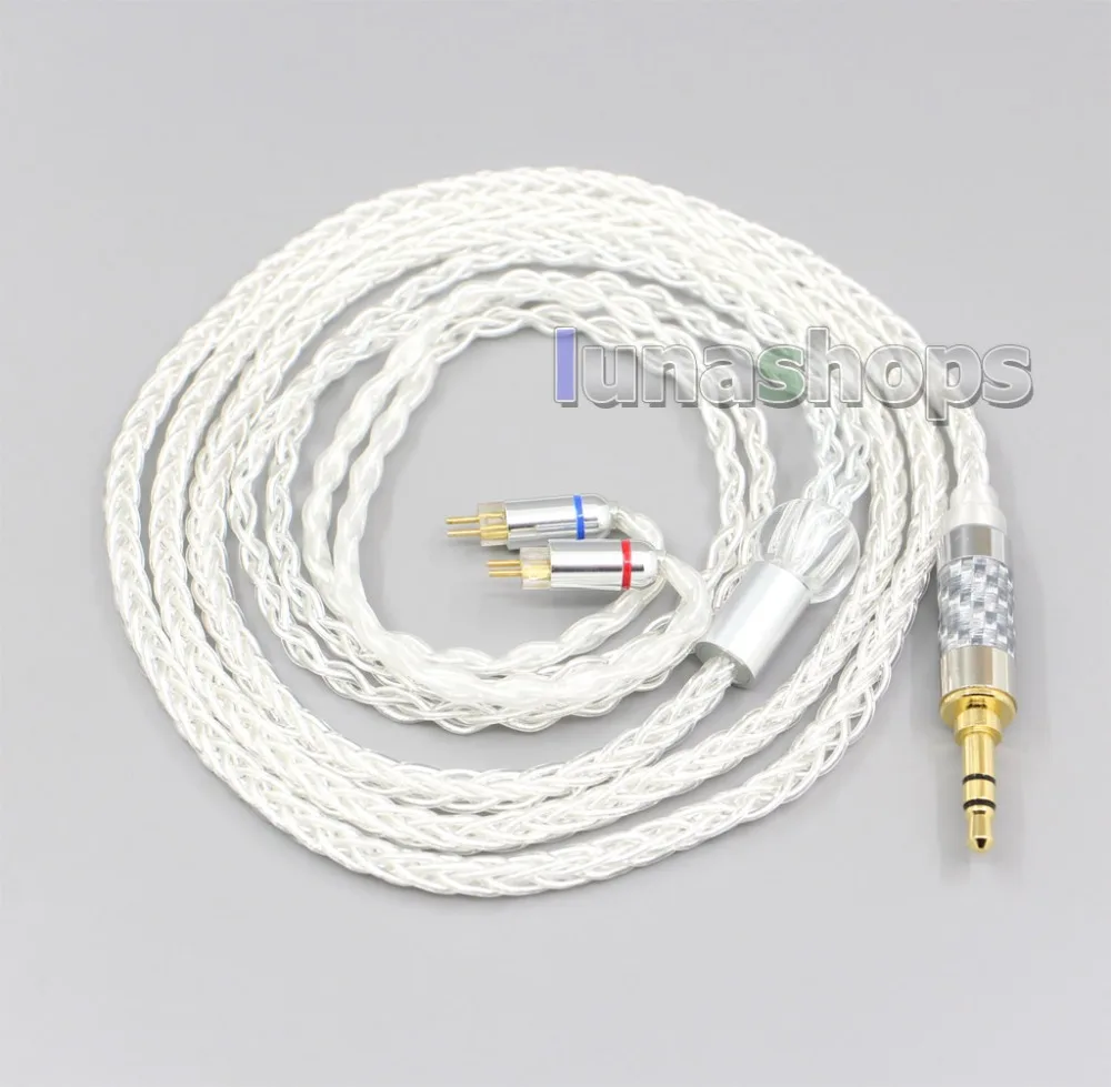 LN006553 2 5 мм 4 8 Core с серебряным покрытием OCC кабель для наушников 0 78 BA