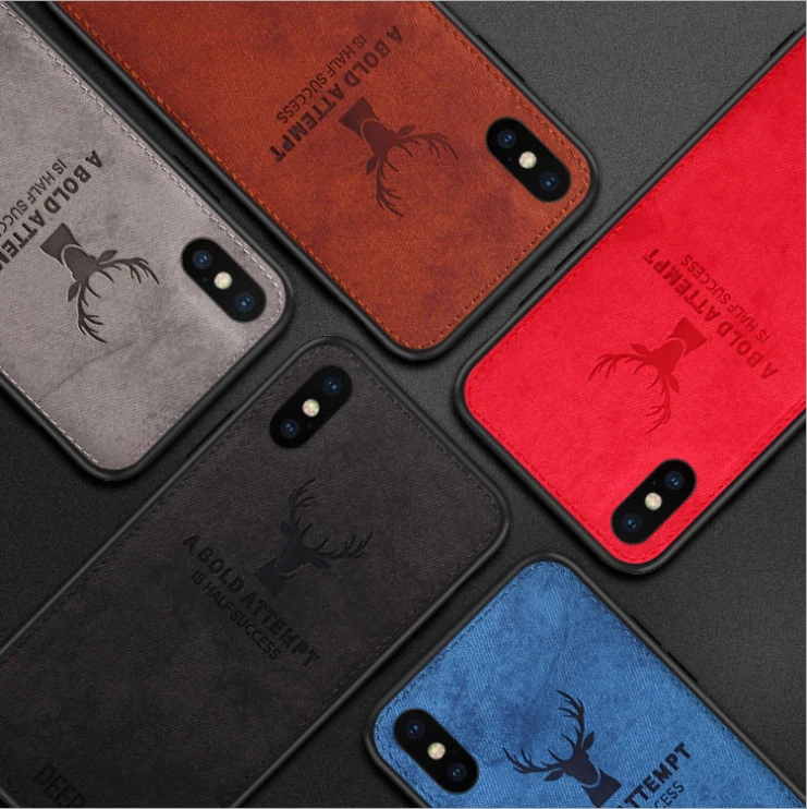 Мягкий тканевый чехол с текстурой оленя для iphone xs 6 7 funda 11 pro max 8 7Plus 8Plus xr x Чехлы Apple