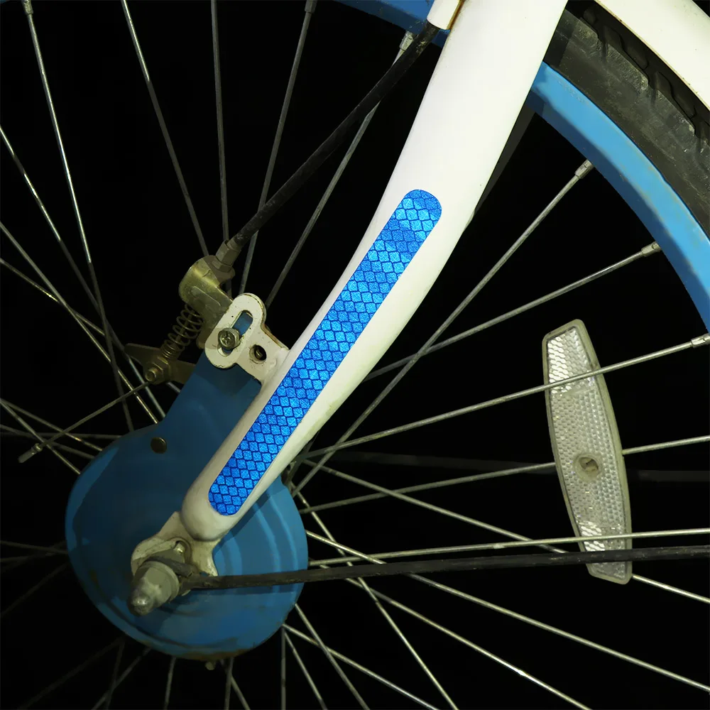 2/6 шт. отражательные переводные наклейки на велосипед лента светоотражающая