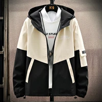 top quality casual jacket men hooded 2020 new autumn outerwear patchwork jackets and streetwear mens clothing plus size 4xl