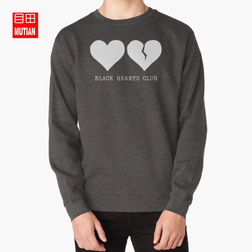 darkgrey-sweatshirt Yungblud/черные Клубные Толстовки с капюшоном с сердечками, yungblud, черные сердечки, Клубные, yungblud yung blud, Рекс, оранжевый графство, любовь, вы женитесь - Цвет: darkgrey-sweatshirt