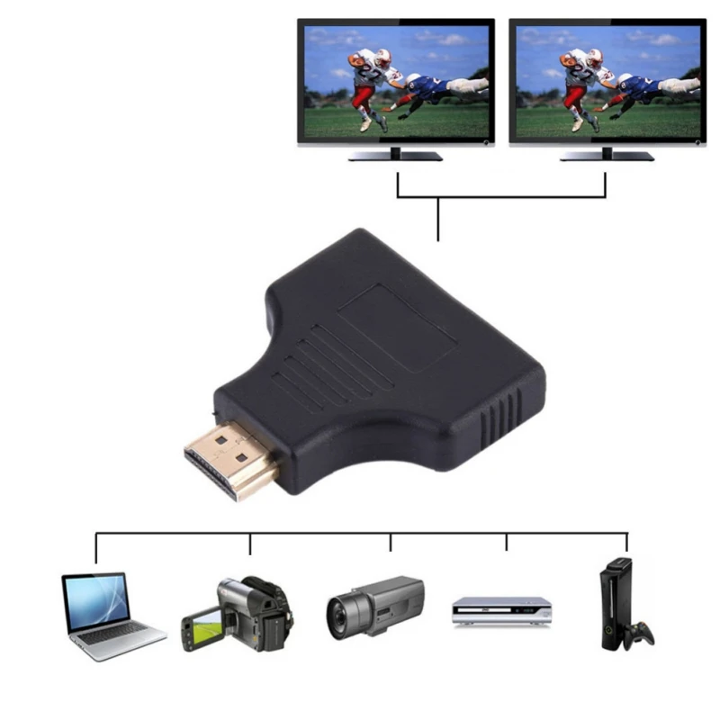 Разветвитель HDMI 1 в 2 разветвитель типа Папа-2 Onversion переходник Папа-мама |