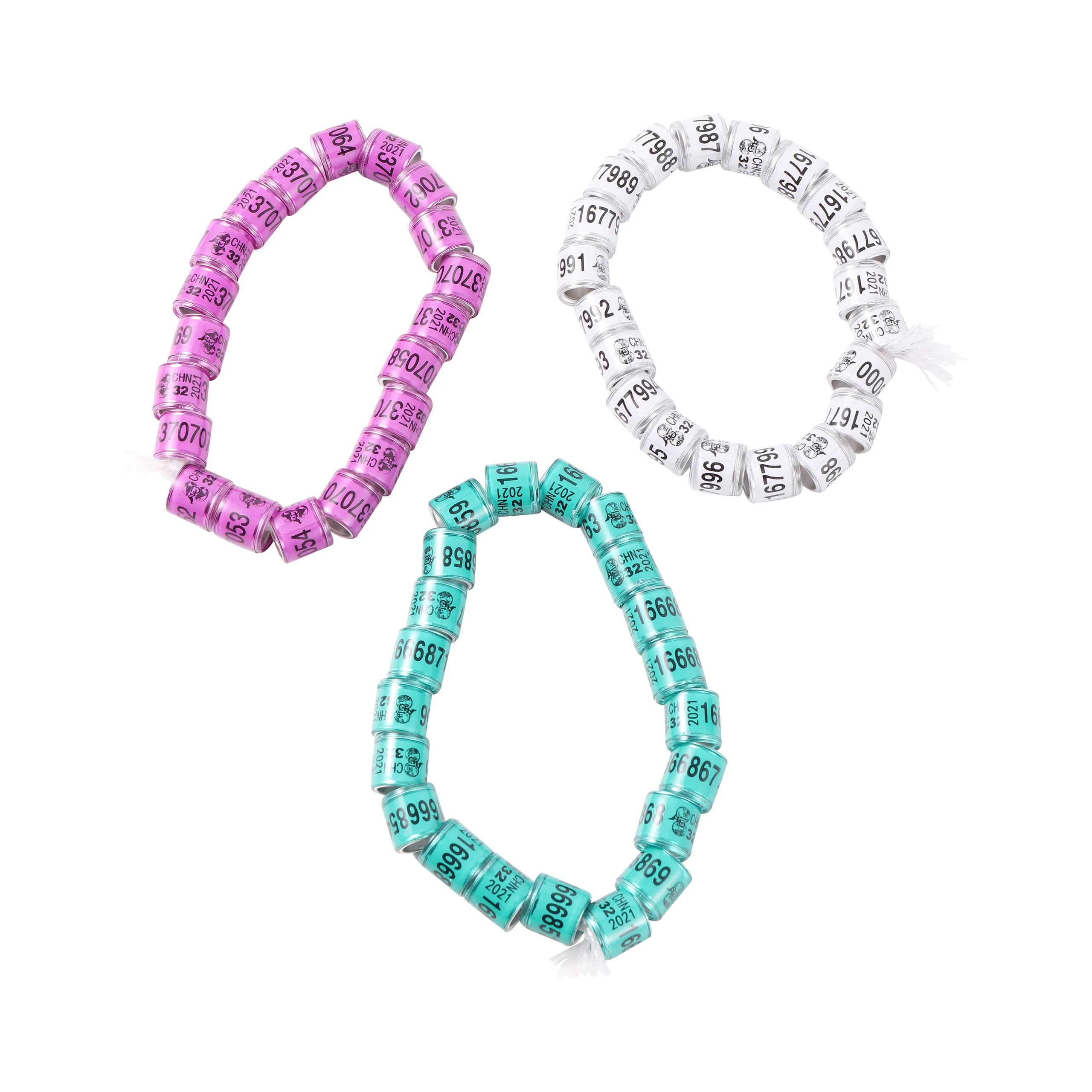 2021 цифровой птица опорное кольцо 10 Цвета голубь идентификации с кольцом для