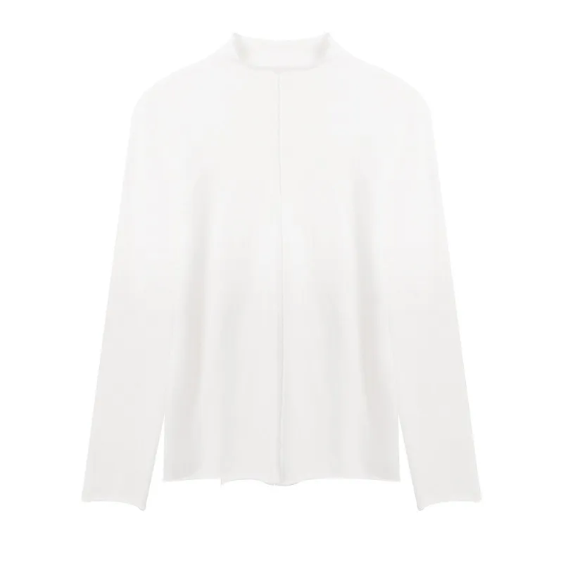 

Cotton Turtleneck Knit Pullover Bottoming Top Simple Comfortable Solid Long Sleeve Women's Sweater