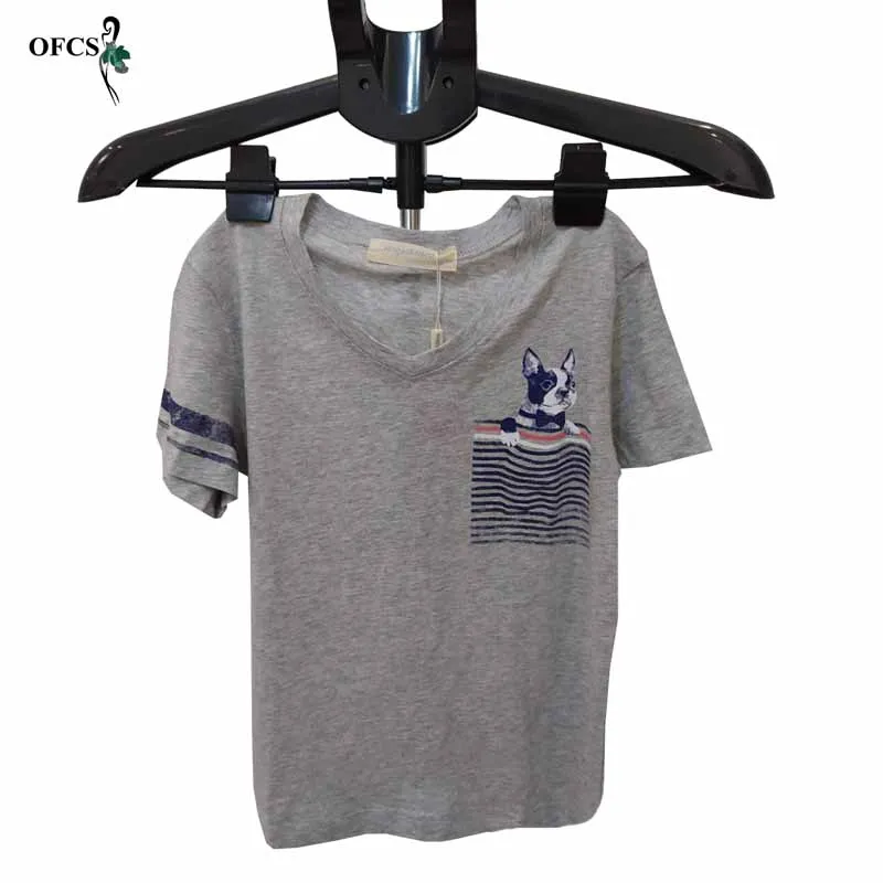 Лидер продаж футболка для мальчиков новинка летняя полосатая с коротким рукавом