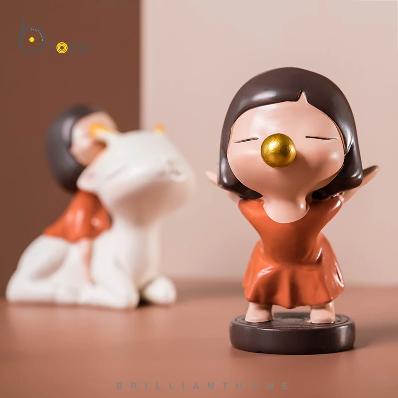 

Cartoon doll tabletop ornaments and home decoration creativity lovely girl heart bedroom bedside table furnishings