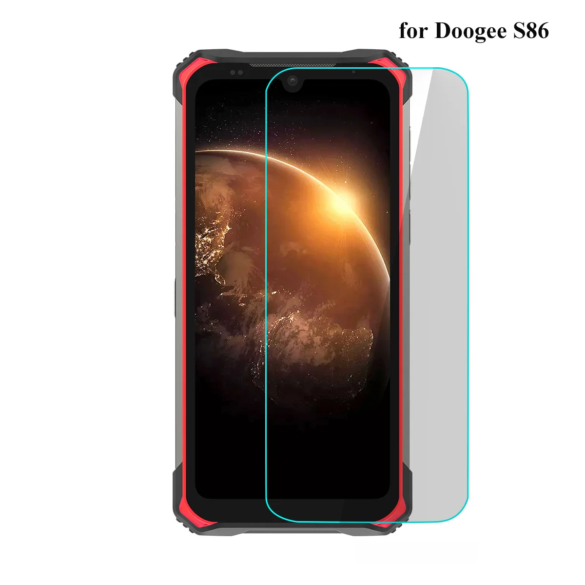 

HD закаленное стекло Для Doogee S86 9H полное покрытие, защита экрана Для Doogee S86 2.5D, супер яркая Передняя защитная пленка