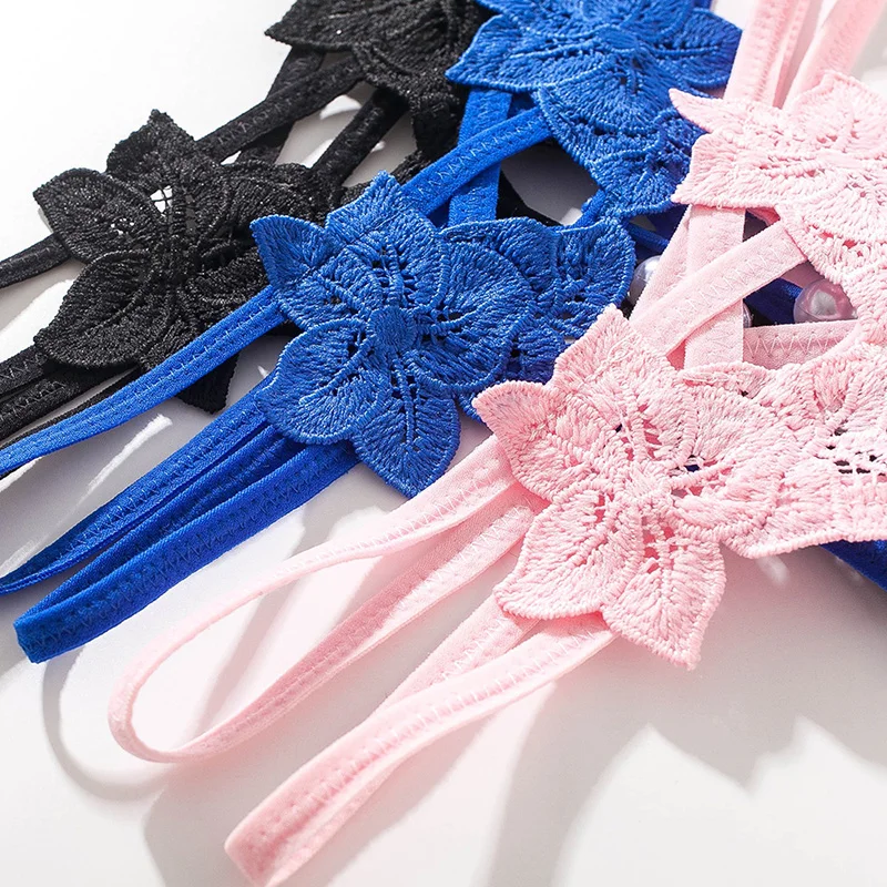 Эротические женские трусики элегантное кружевное нижнее белье с вышивкой из