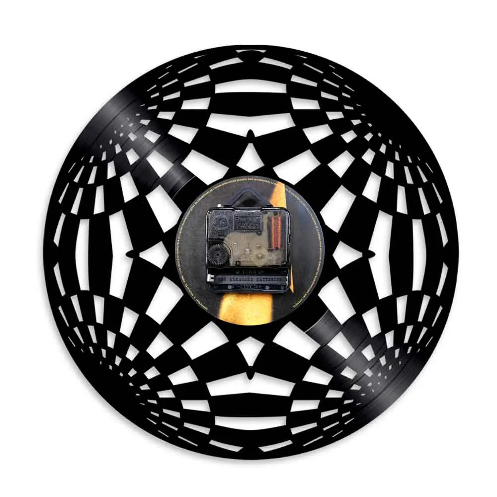 Калейдоскоп круглые Настенные часы Fractal Psychedelic виниловая запись ЛП мировая