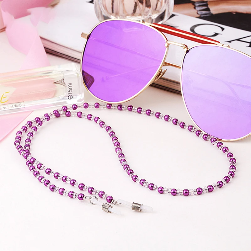 

New Fashion Bead Reading Glasses Hanging Neck Chain For Women Sunglasses Chain & Largands Glasses Chain Sunglasses Strap