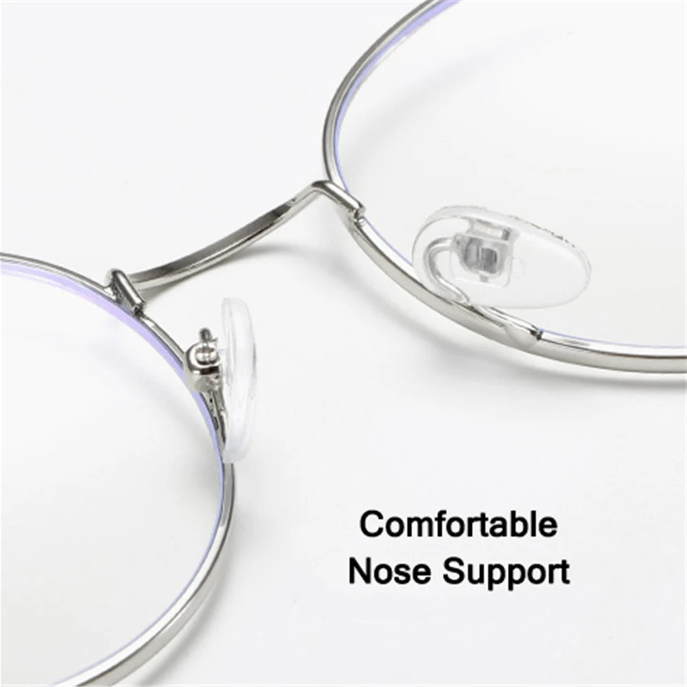 Винтаж ретро круглые металлические оправы очков Для женщин мужчин анти синий луч