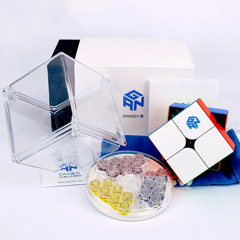 GAN251 M 2x2x2 Магнитный магический куб GAN251M 2x2 скоростной GAN 251 cubo magico gans Cube кубик