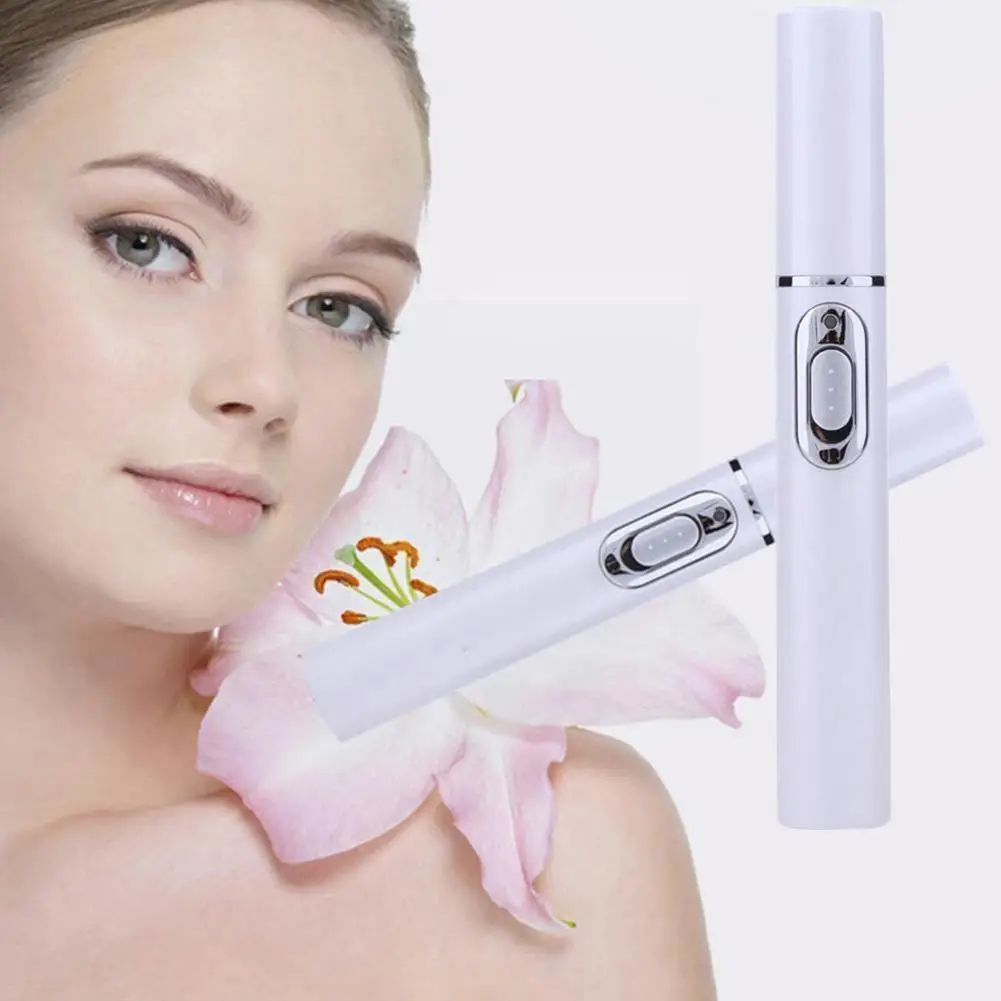 

Acne Pen Remove Acne Portable Wrinkle Remover Machine Device Relax Massage Scar Removal Light Therapy Blue Soft Durable J6V5