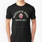 Memento Mori Amor Fati  Стоик Цитата  Унисекс футболка 100% чистый хлопок Memento Vevere Memento Mori Amor Fati Stoic