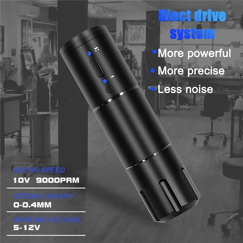 Wireless Tattoo Pen Strong Coreless Motor Wireless Tattoo Machine 2400mAh Lithium Battery Permanent Makeup Pen for Body Art
