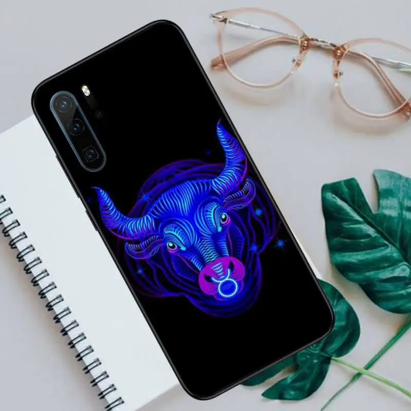 

Zodiac Sign purplr art pattern Phone Cases For Huawei honor Mate P 10 20 30 40 Pro 10i 9 10 20 8 x Lite Luxury brand shell