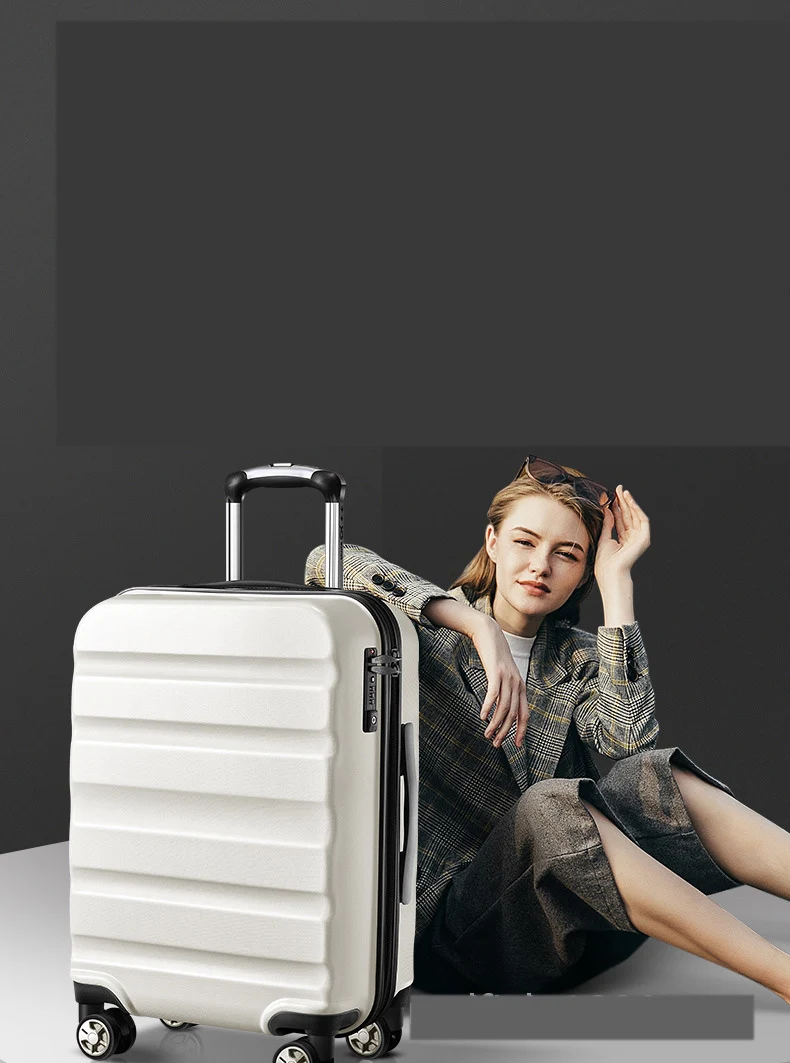 ПК 20''24/28 дюймов Дорожная сумка на чемодан на колесиках Прокат троллейбусов кабины, сумка для багажа Сумка Для женщин Стильный чемодан