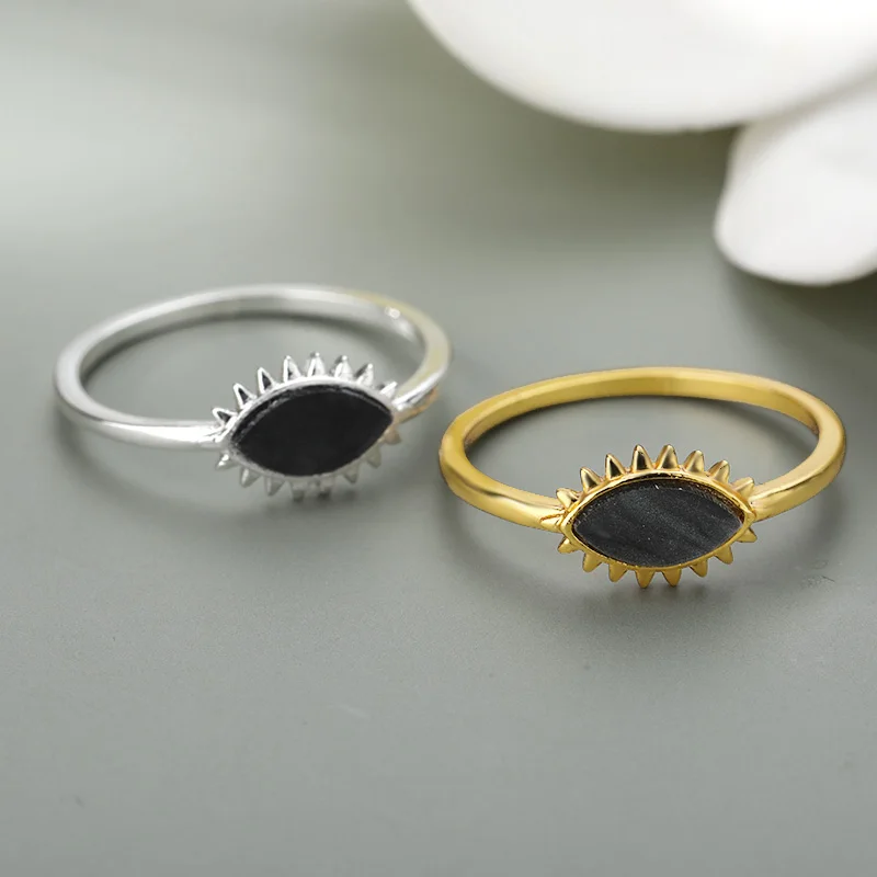 

The Eye Of Evil Rings For Women Vintage Opal Matching Wedding Rings Goth Finger Ring Aesthetic Jewelry Anillos Bague Femme