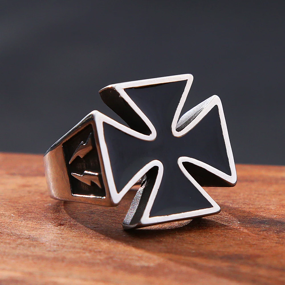 Винтажная немецкая армия Второй мировой войны из нержавеющей стали стиль панк