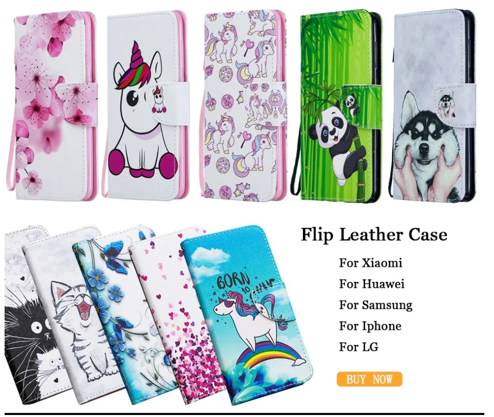 Leather Case For Coque Huawei Honor 10i 9 10 Lite 8S 8A 8X 8C P8 P9 P10 P30 P20 Mate 10 20 lite Pro Flip Wallet Phone Case Cover